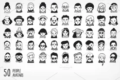 50 People avatars
