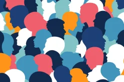 People profile heads.