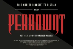 Perrownt Bold Modern Blackletter