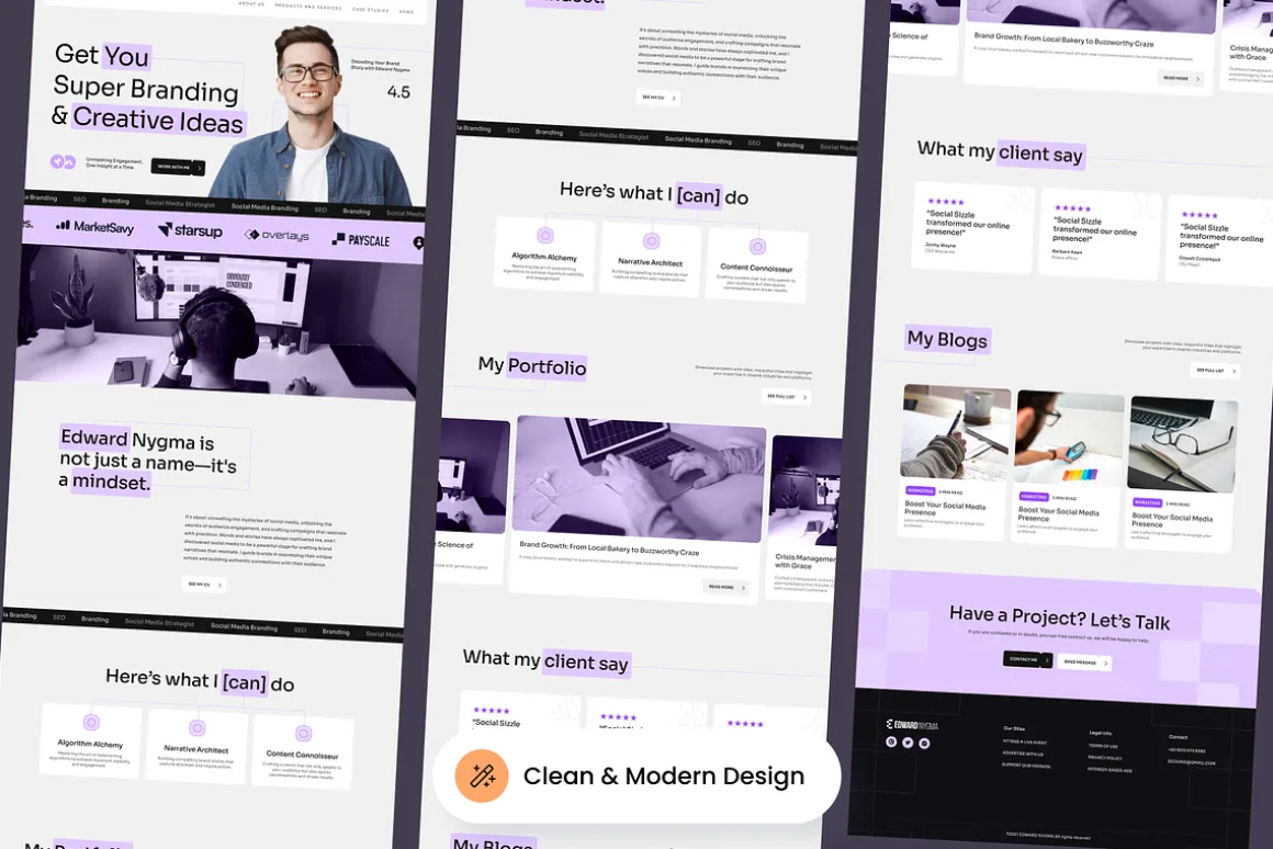Personal Portfolio Landing Page