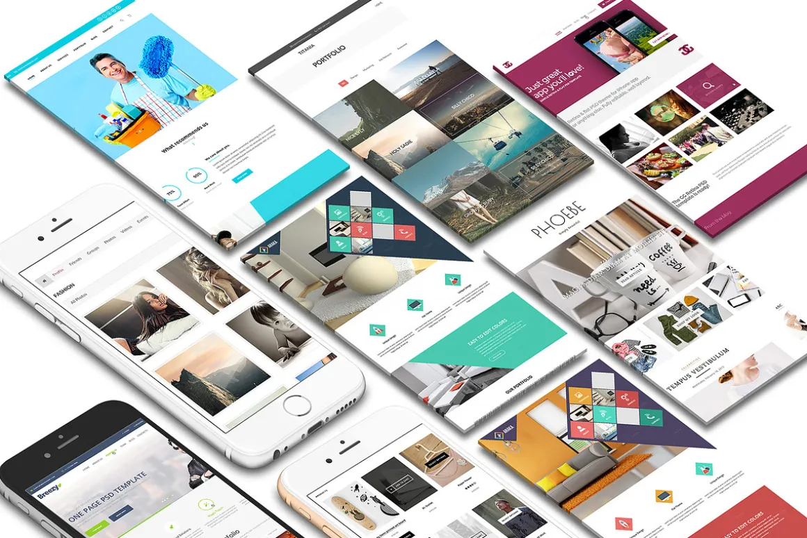 Perspective iPhone Screen Mock-Up 11