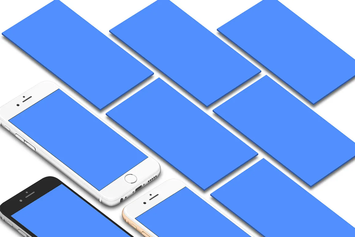 Perspective iPhone Screen Mock-Up 11