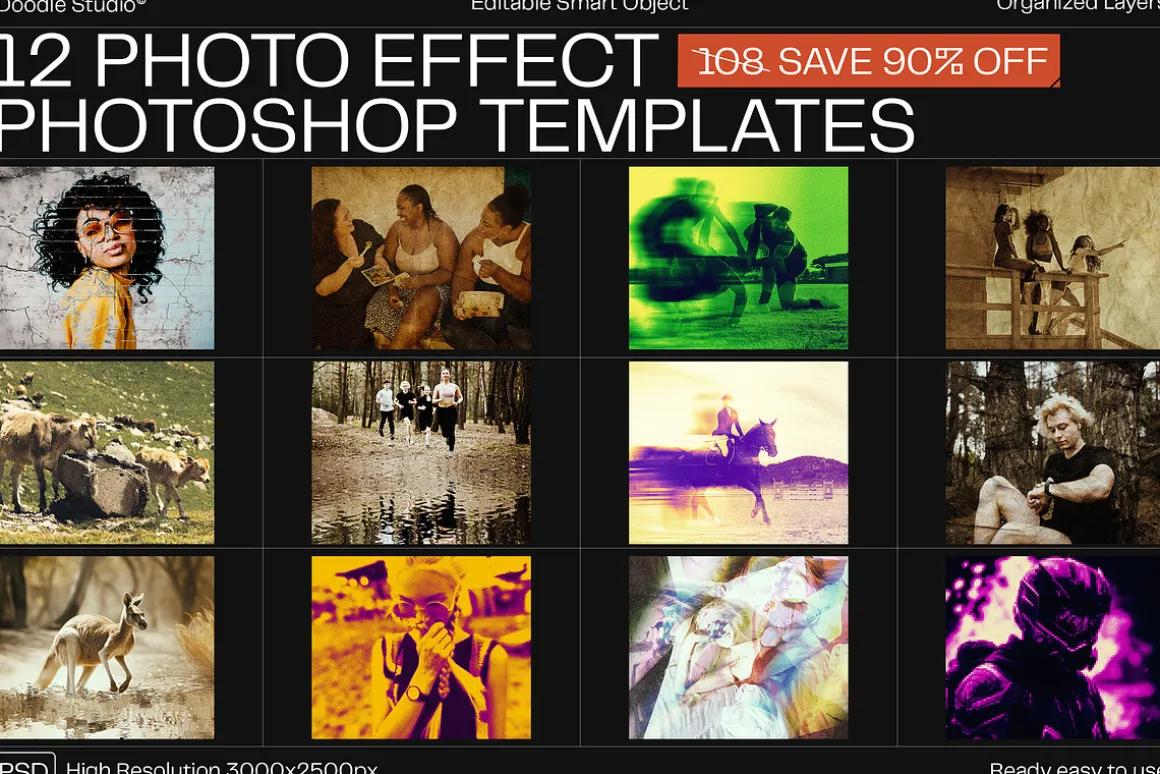 12 Photo Effect Templates