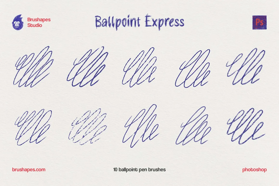 Photoshop Ballpoint Pen Brushes