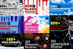 5000+ Photoshop Brushes Mega Bundle