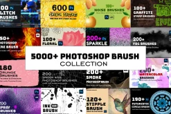 5000+ Photoshop Brushes Mega Bundle