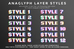 Photoshop Glitch text effects Vol.2