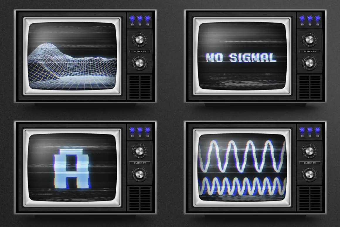 Photoshop Glitch text effects Vol.2