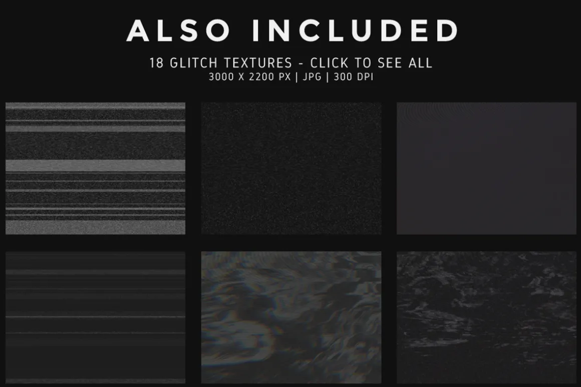 Photoshop Glitch text effects Vol.2