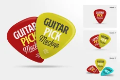 Pick Guitar Mockup