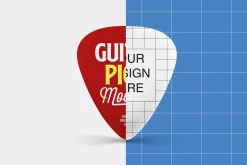 Pick Guitar Mockup