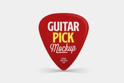 Pick Guitar Mockup