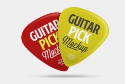 Pick Guitar Mockup