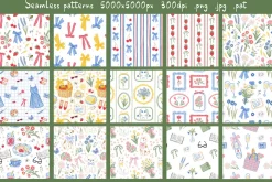 Picnic time - whimsy summer patterns