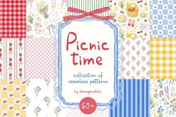 Picnic time - whimsy summer patterns