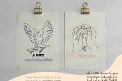 Pigeon vector illustrations