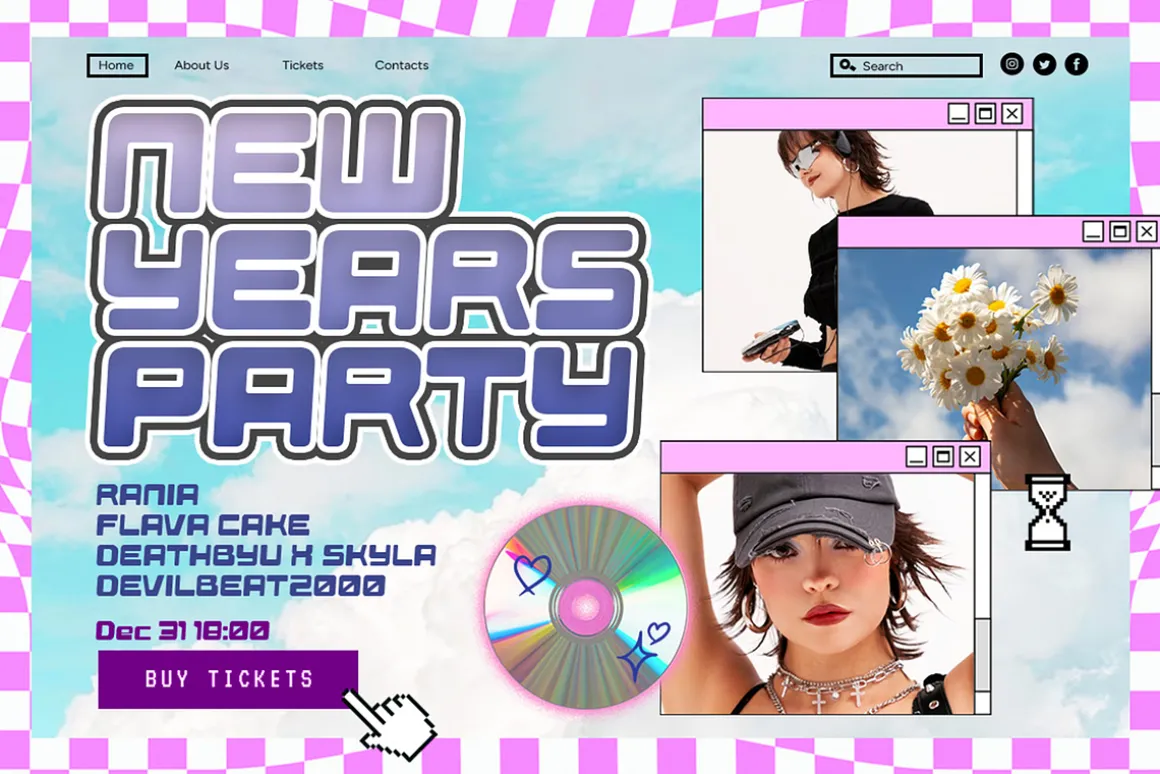 Pikabu - Y2k Vibes Display Font