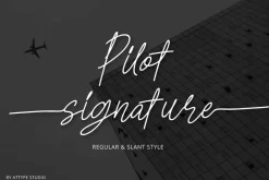 Pilot Signature Font