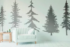 15 Pine Trees Silhouettes