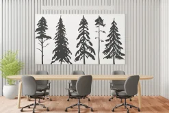 15 Pine Trees Silhouettes