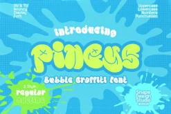 Pineys - Bubble Graffiti Font