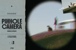 Pinhole Camera PSD Photo Effect