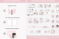 Pink Shopify Theme | Blush Marble