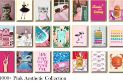 Pink Aesthetic Wall Art Collection