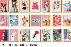 Pink Aesthetic Wall Art Collection