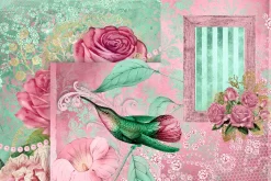 Pink and Mint Digital Scrapbook Kit