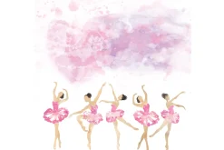 Pink ballet.watercolor