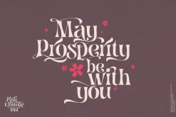 Pink Crestelle Font on Sale