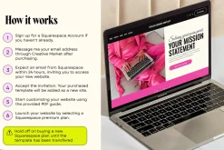 Pink Faceless Website Template