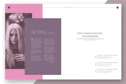 Pink Flower - Magazine Template
