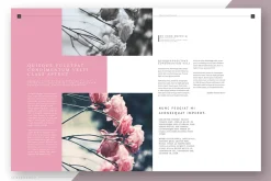 Pink Flower - Magazine Template
