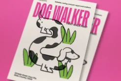 Pink Green Dog Walker Flyer Set