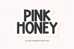 Pink Honey | Cute Block Font
