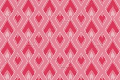 Pink Ikat Geometric Seamless Pattern