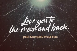 Pink Lemonade Brush Font