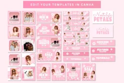 Pink Retro Shopify Website Banners