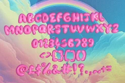 Pink Sugar Letters and SVG Font