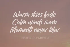 Pinky Vanilla - Handwritten Font