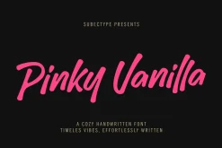 Pinky Vanilla - Handwritten Font
