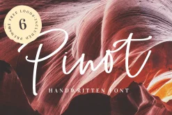 Pinot Handwritten Font & Logos