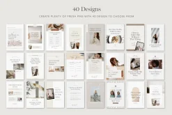 Pinterest Pin Templates for Canva