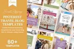 Pinterest Travel Templates Canva