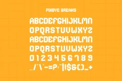Pixbye Breaks - Pixel Font