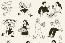 Pizza and Pasta Illustrations