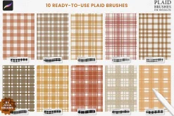 Plaid Effects Brushes Procreate