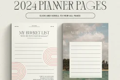 2024 Planner / Workbook for Canva